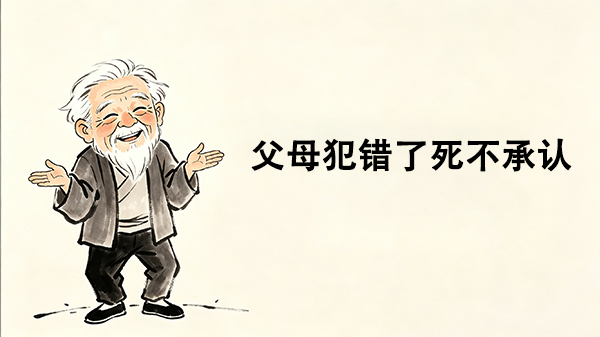 父母犯错了死不承认_洞医网