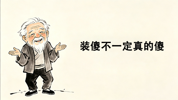 装傻不一定真的傻_洞医网