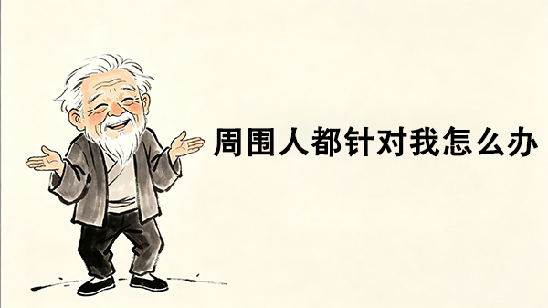 周围人都针对我怎么办_洞医网