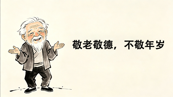 敬老敬德，不敬年岁_洞医网