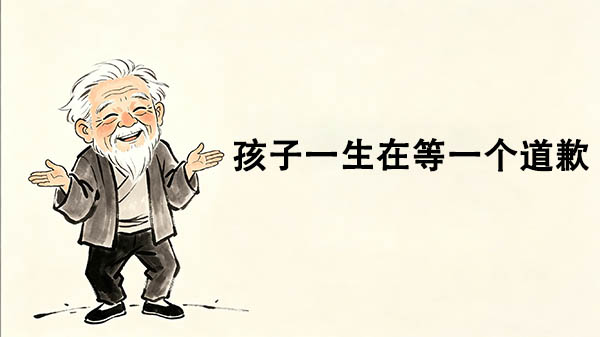 孩子一生都在等一个道歉_洞医网