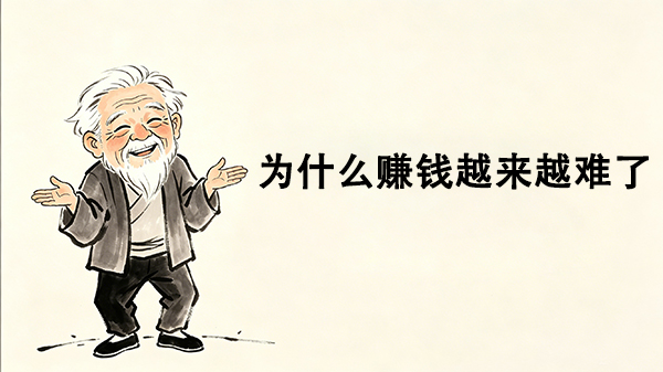 为什么赚钱越来越难了_洞医网