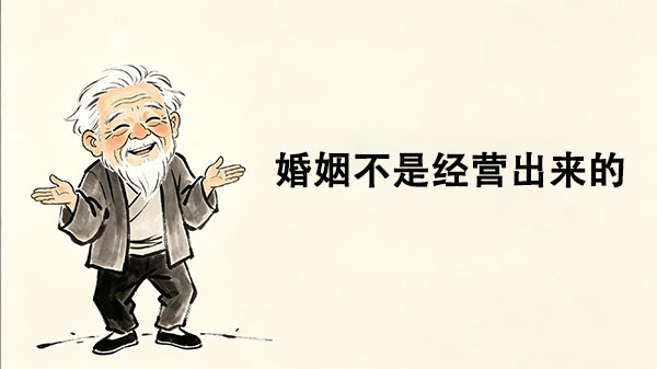 婚姻不是经营出来的_洞医网