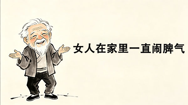 女人在家里一直闹脾气._洞医网